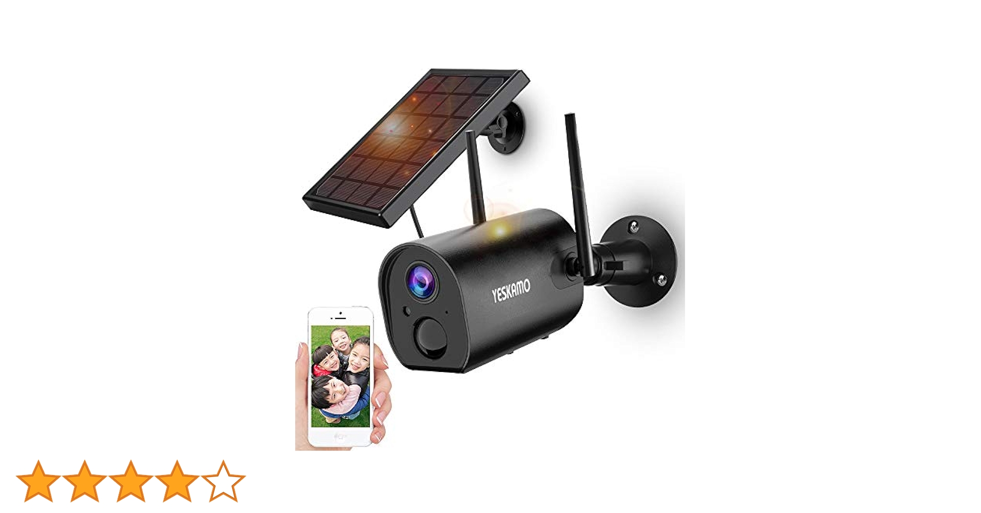 Amazon.co.jp: 【最新充電池式・完全無線】 YESKAMO 防犯カメラ